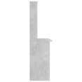 thumbnail image 3 of vidaXL Desk with Shelf Concrete Grey 110x45x157 cm Engineered Wood, 3 of 5