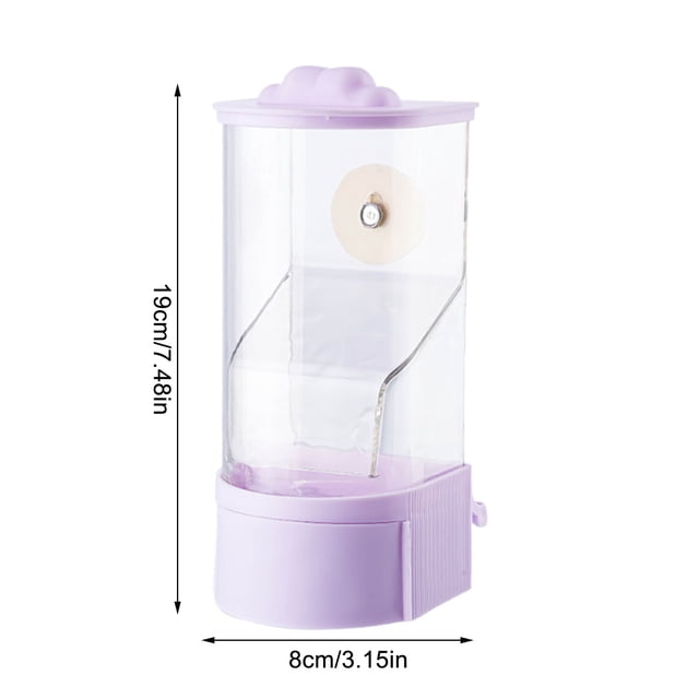 Fesfesfes Clearance Auto-Spread Bird Feeder,Smart Seeder Dispenser with Filter System, Scatter-Proof Outdoor Feeding Machine Automatic Bird Feeder Purple