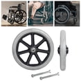 thumbnail image 1 of 2x Front Wheel 8inch Bearing Casters Wheel PVC Casters Replacement Front Wheels Wheelchairs Anti for Wheelchairs Accessories Replacement Wheels Rollators Walkers Gray, 1 of 8