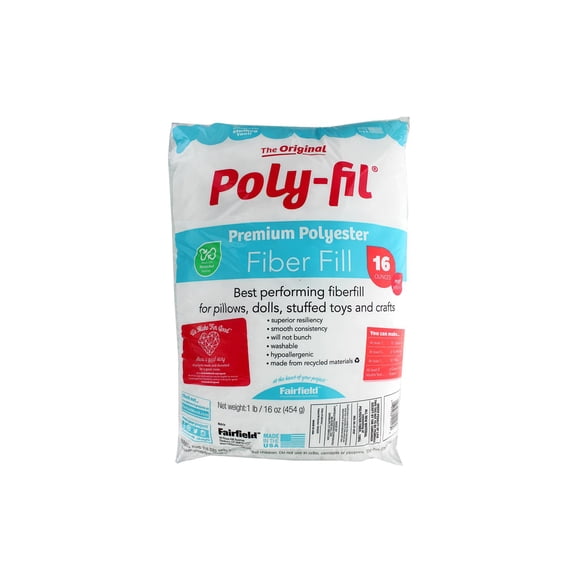 FAIRFIELD Poly-Fil Premium Polyester Fibre Fill 454 g (16 oz)