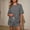 Grey, variant on Elvqul Womens Pullover Top and Shorts Crew Neck Elastic Waisted Pjs Lightweight Two-Piece Short Sleeve Lounge Sets for Juniors Plain