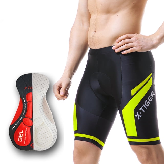 Men's Cycling Shorts Padded Bike Biking Half Pants Bicycle Riding Quick-Dry Tights
