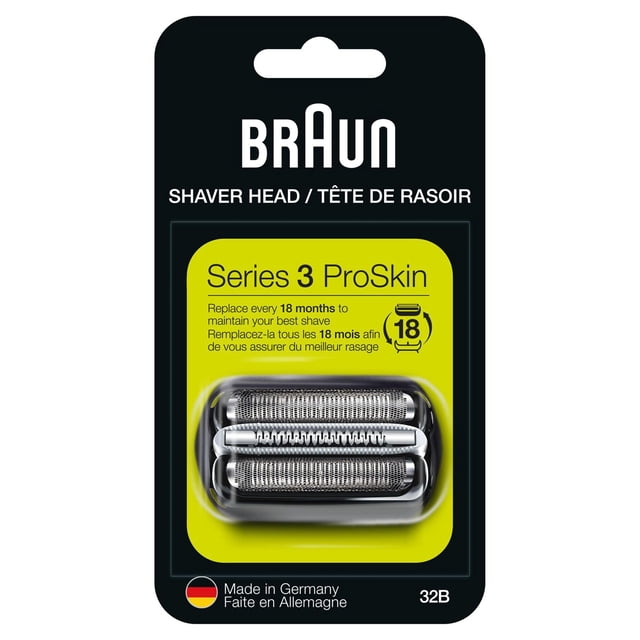 Braun Series 3 32B Electric Shaver Head Replacement Cassette - Black
