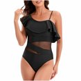 thumbnail image 2 of FcBaudy Womens Swimsuits One Piece Swimsuit Women Plus Size Swimsuit for Women Tankini Swimsuits for Women Women Solid Color Backless Strap Bikini Swimsuit Women Nylon Swimsuit, 2 of 9