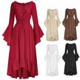 thumbnail image 4 of UPPADA Liquidation Robes d'Invitée de Mariage à Manches Évasées pour Femmes Robe de Cocktail Chic Robes de Bal d'Hiver Robes de Cocktail Formelles Robe Combinaison Asymétrique, 4 of 5