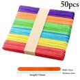 thumbnail image 1 of Coofit 50PCS Kids Ice Cream Stick DIY Safe Creative Wooden Popsicle Stick Ice Pop Stick, 1 of 10