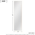 thumbnail image 4 of NeuType Full Length Floor Mirror Rectangular Gold 59"x16", 4 of 7