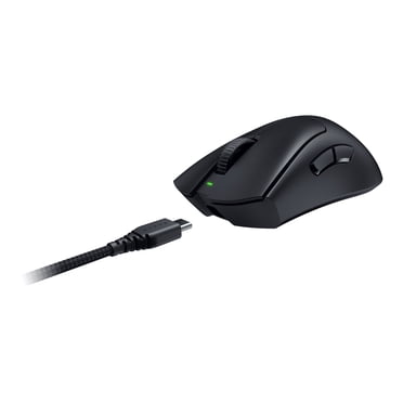 Razer DeathAdder V3 Pro - Mouse - ergonomic - right-handed - optical - 5 buttons - wireless - USB wireless receiver - black