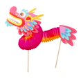 thumbnail image 3 of simhoa Chinese Dragon Dance DIY Handmade Material Package Arts and Crafts Supplies Rose Red, 3 of 8
