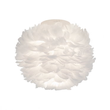 Artika Plume Modern LED Flush Mount Ceiling Light Fixture, White