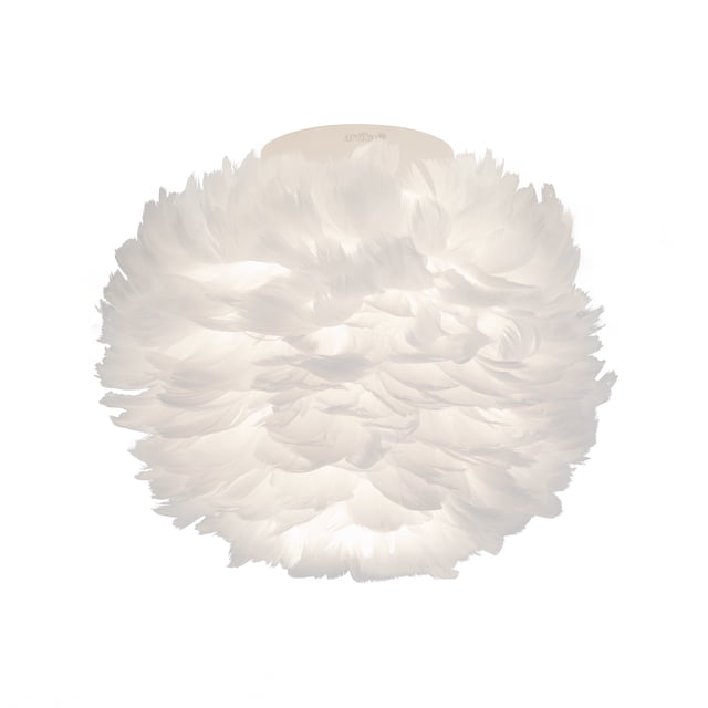 Artika Plafonnier Encastré Moderne à DEL, Blanc, avec Abat-Jour Fabriqué à Partir de Véritables Plumes d'Oie en Forme de Boule Duveteuse. Offre une Lueur Blanche Douce avec une Sortie de 900 lumens et Est Gradable avec des Gradateurs Compatibles avec les DEL. Idéal pour l'Éclairage Encastré dans les Salons Ou les Chambres. installation Facile avec la Quincaillerie Incluse et une Durée de Vie de 50 000 Heures.