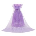 thumbnail image 2 of HAWEE Filles Princess Costumes avec Cape Cosplay Neige Fête Reine Déguisement, 2 of 7