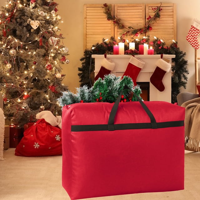 Yhmxh Home Storage-Storage Bins Storage Container Organization and Storage Holiday Large Storage Bags,Moving Bags,Christmas Tree Storage Bags,Wreath Storage Bags,Cloth Clothes Storage Bags