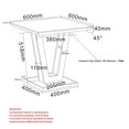 thumbnail image 4 of Modern MDF & Metal Accent Table - Natural & Black, 4 of 8