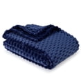 thumbnail image 1 of BHG Textured Velvet Plush Throw Deep Cobalt, 1 of 4