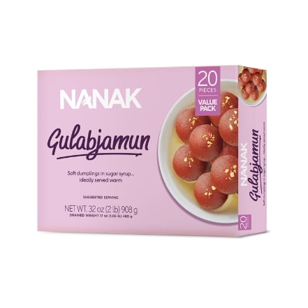 Nanak Gulab Jamun, Soft milk dumplings soaked in rose syrup