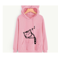 thumbnail image 2 of FAROOT Women's Long Sleeve Printed Top, Cartoon Pattern Hoodie with Pocket, 2 of 3