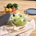 thumbnail image 4 of Mainstays Round Glass Food Storage Container with PE Lid 920ml, 4 of 8