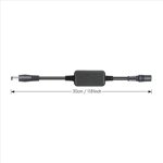 10X 24 Hour Auto Reboot Router Routing Timer Reset Tool DC Power Timing Fiber Modem Router DC Power Manager Black