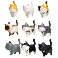 thumbnail image 2 of Ensemble de 9 Figurines de Chats Solides Adorables Figurines de Chaton sur Pied, 2 of 7