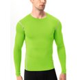 thumbnail image 1 of Innerwin Hauts de Musculation à Manches Longues T-Shirt de Sport pour Hommes Couche de Base de Gym Chandails de Compression Décontractés Vert Pâle L, 1 of 3