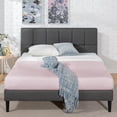 thumbnail image 3 of Zinus Lottie 43 inch Upholstered Platform Bed Frame with Headboard, 3 of 9