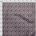 thumbnail image 4 of oneOone Silk Tabby Fuschia Pink Fabric Abstract Bird Craft Projects Decor Fabric Printed By The Yard 42 Inch Wide, 4 of 4