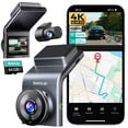 thumbnail image 1 of BOTSLAB 4K Dash Cam Front and Rear, STARVIS 2 Sensor, Voice Control, 64GB Card Included, 5GHz WiFi Dashcam Front and Rear Camera, Built in GPS, WDR N, 1 of 9