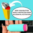 thumbnail image 4 of Keychain Lighter Holders | 2 Pack | 16 Colors | Lighters Not Included | Lighter Sleeve, Case, Holder Keychains for BIC J6 Lighters (Sky Blue), 4 of 7