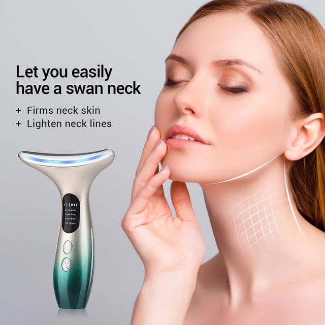 EGNMCR Massage Tool Neck To Neck Lines Beauty Instrument Microcurrent Home Neck Care Instrument A massager