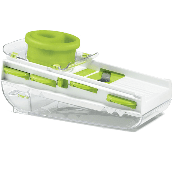 Starfrit Easy Mandoline, 5-Blade Mandoline Slicer with Food Container