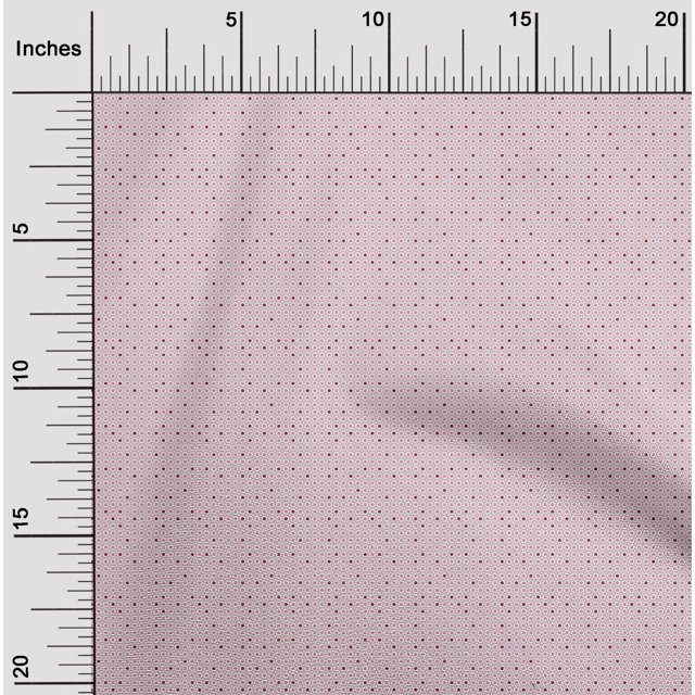 oneOone Coton Popeline Rose Tissu Formes Géométriques Robe Tissu Tissu Imprimé par la Cour 56 Pouces de Large