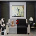 thumbnail image 2 of Housse de Protection Réversible pour Meubles de Chiens et Chats Chaise Marine/gris, 2 of 5