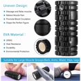 thumbnail image 2 of Foam Roller Set Foam Rollers for Deep Tissue Massage in Roller Massage Set with Muscle Roller Stick Exercise Resistance Bands Massage Ball M & Low Density Foam Roller for Ba, 2 of 6