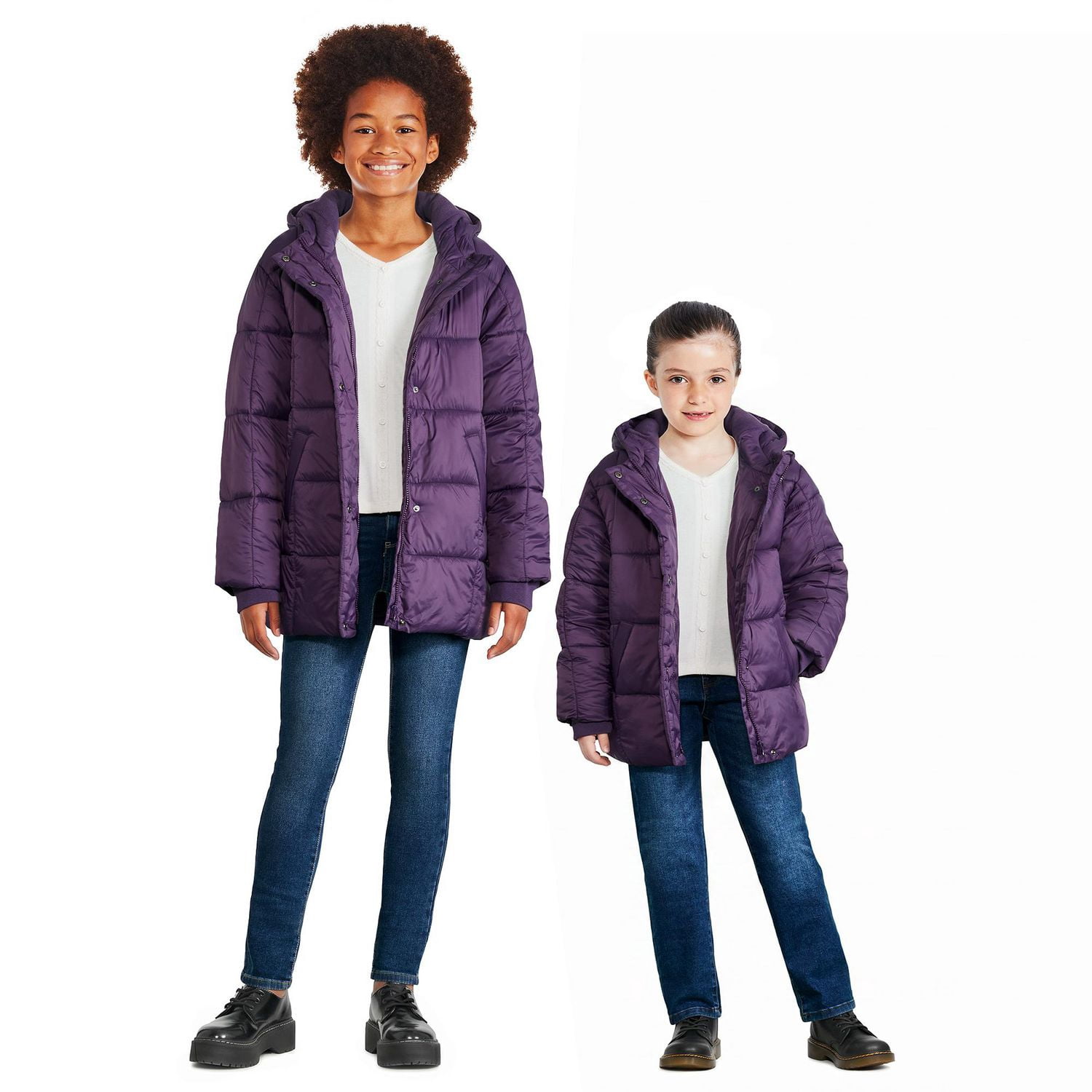 Doudoune avec capuchon George pour filles