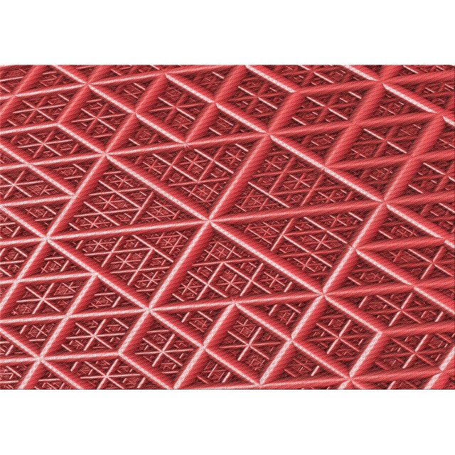 Ahgly Company Tapis Rectangulaire Lavable en Machine Rouge Transitionnel, 8 Pieds x 10 Pieds