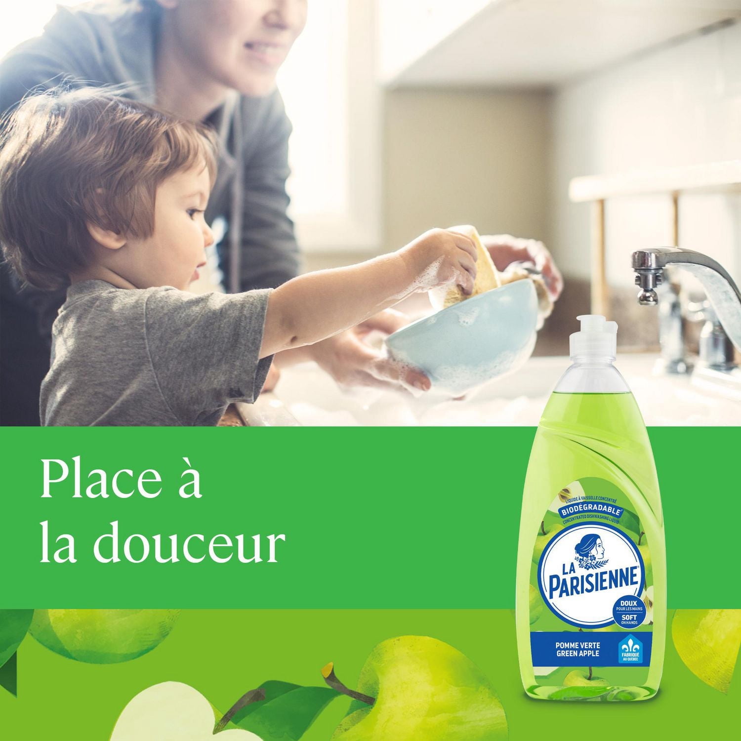 Liquide vaisselle La Parisienne - Pomme Verte