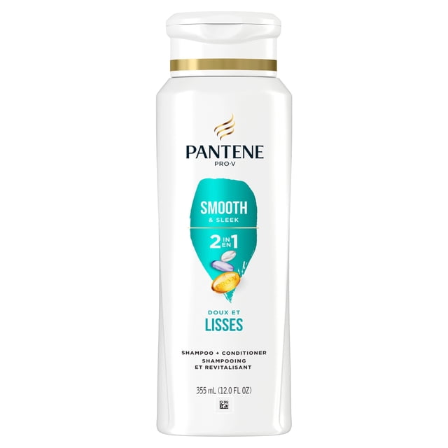 PANTENE PRO-V Smooth & Sleek 2in1 Shampoo and Conditioner, 355mL