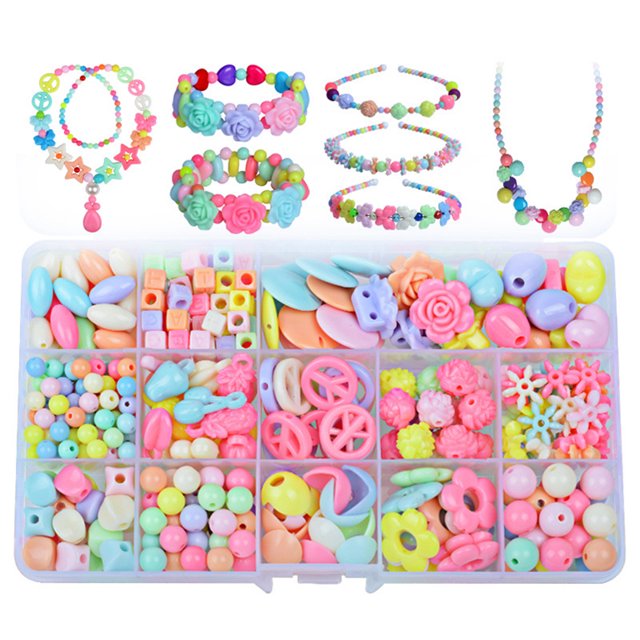 DIY Bead Set Creative Educational DIY Craft Bead Loose Bead Spacer Bead for Girl