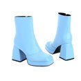 thumbnail image 4 of XZNGL Solid Color Thick High-heeled Womens Boots Ankle Boots, 4 of 9