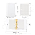 thumbnail image 2 of REGALWOVEN Clear 3 Ring Binder Cover, Notebook Binder Mini Refillable Loose Leaf Folder Planner, Yellow, 2 of 6