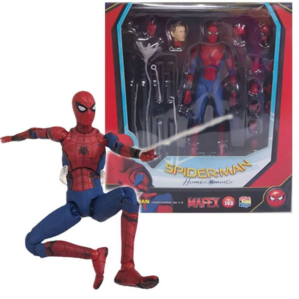 Qiaoxi Return Of The Hero Spider Man Delicate Details Figure Doll 7 Inches Multiple Points Of Articulation Action Figure Toy For Fans