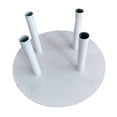 thumbnail image 3 of Siruishop Flower Pole Display Stand Base Flower Holder Stand Centerpiece Round Iron Flower Holder Rack for Reception DIY Florist Crafts Four Holes, 3 of 8