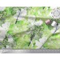 thumbnail image 2 of Soimoi Modal Satin Fabric Snowflake & Tree Watercolor Printed Craft Fabric by the Yard 42 Inch Wide, 2 of 3