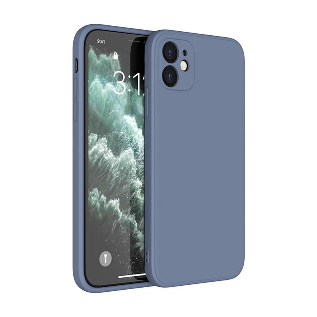 PANDACO Étui Coquille Souple Gris Lavande Mat pour iPhone 12