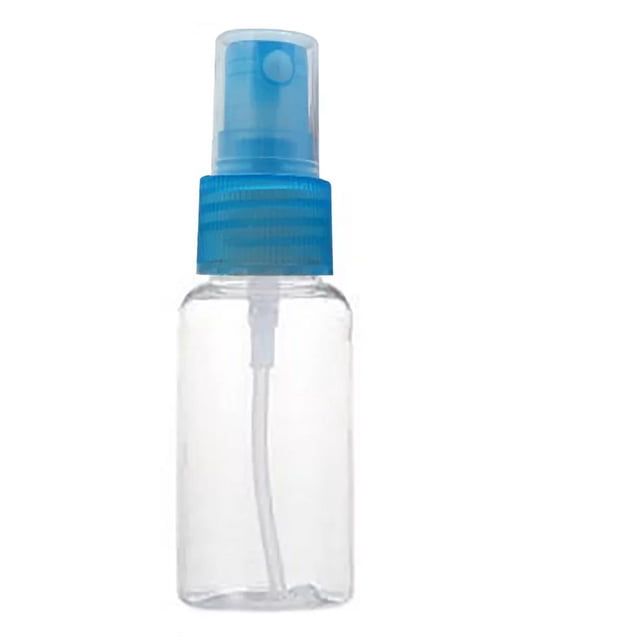 Oleegame 1PC Fine Mist Spray Bottle 3.4oz/ 100ml Empty Cosmetic Refillable Travel Containers Plastic Hair Spray Bottle Sprayer For Perfume Makeup Lotion (Random Color) Clear