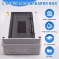 thumbnail image 4 of HT Series Junction Box 12WAY PC IP65 Waterproof Distribution Box Outdoor Plastic Electrical HT-12Way for Circuit Breaker,1 x IP65 Mcb Breaker Box, 4 of 8