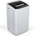 Simzlife 1.04 Cu.ft Portable Washing Machine 8.8LBS with LED Display, Compact Washer for Apartments, Homes, Light Grey