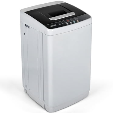 Simzlife 1.04 Cu.ft Portable Washing Machine 8.8LBS with LED Display, Compact Washer for Apartments, Homes, Light Grey