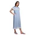 thumbnail image 3 of Moomaya Chemise de Nuit Imprimée pour Femme Mi-Mollet en Coton à Manches Courtes, 3 of 6